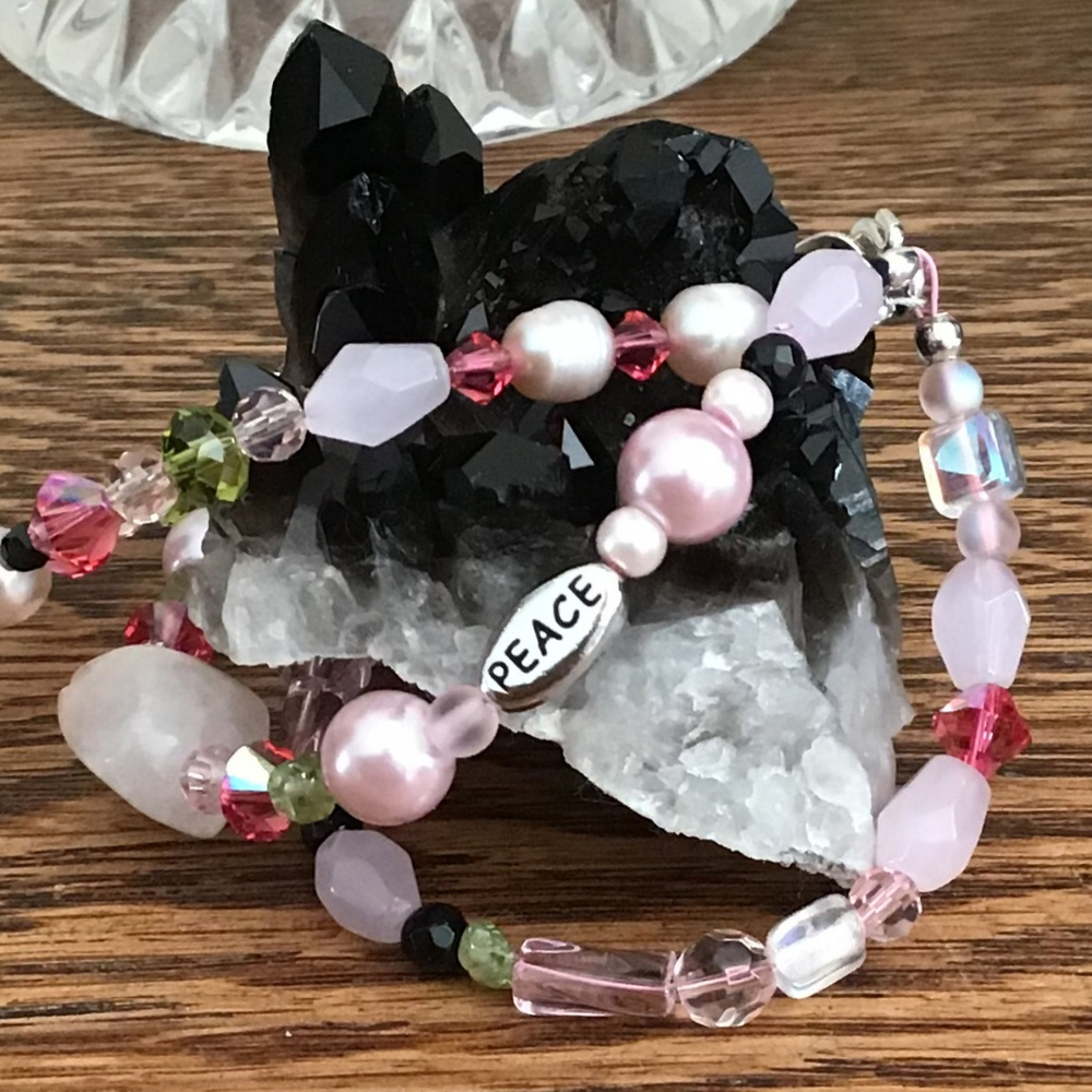 Rose Quartz & Onyx - Picture 4 of 5